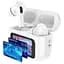 Навушники бездротові Borofone BW76 Brocade true wireless ANC noise Червоний touch screen BT headset Champagne білий - мініатюра 2