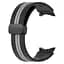 Браслет Samsung Galaxy Watch 6 Classic 43mm 6 Classic 47mm - чорно-сірий ширина кріплення 20мм силікон Watchbands Cls-line-black (W35-643242342) - мініатюра 4