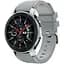 Силиконовый ремешок Watchbands для Samsung Galaxy Watch 46mm Silver - серый (WB001GREY346) - миниатюра 1