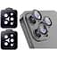Захисне скло на камеру DK для Apple iPhone 12 Pro Max Lens Metal Ring Eagle Eye 015728 black 2 шт. - мініатюра 1