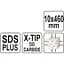 Сверло по железобетону Yato SDS+ Premium Х-тип, Ø=10х460 мм 4 режущие пруги (YT-41953) - миниатюра 6