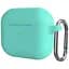 Чохол з карабіном CasePro Protective Silicone Case для AirPods 3 Mint Green - мініатюра 1