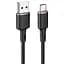 Кабель Acefast C2-04 USB to Type-C 3A 1.2 м silicone zinc connectors черный - миниатюра 1
