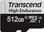 Карта пам'яті Transcend 512GB microSD w/ adapter U1, High Endurance (170TB) (TS512GUSD350V) (FFSDTR02110) - мініатюра 1