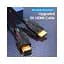 Кабель мультимедійний HDMI M to HDMI M 1.0m 8K cotton braided black Vention (AAUBF) - мініатюра 2