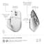 Бездротова миша Logitech MX Master 3S for Mac Performance Wireless Pale Grey (910-006572) - мініатюра 6