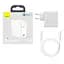 Мережевий зарядний пристрій Baseus GaN2 Fast Charger 1Type-C + Cable Type-C to Type-C 1.5m 100W TZCCGAN-L02 White - мініатюра 8