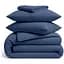 Комплект постільної білизни Cosas Denim Двоспальний муслін кобальт (Muslin_026Denim_El160-026Denim_180) - мініатюра 1