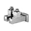 Набір кран напівоборотний кутовий з американкою Solomon Lux 1/2″ Cube chrom 8888 (2шт.) 000021913 - мініатюра 3