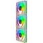 Комплект вентиляторов GameMax 3шт 3*120мм mm White frame ARGB RA300 WH (RA300 WH) - миниатюра 5