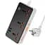 Мережевий продовжувач Hoco AC8A Storm (3 х розетки 3 х USB 1 х Type-C) 30W чорний - мініатюра 2