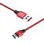 Кабель SkyDolphin S55T Neylon USB - USB Type-C (M/M), 1 м, Red (SDUSB-000437) - миниатюра 1
