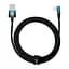 Кабель Baseus MVP 2 USB - Lightning (M/M), 2.4A, 2 м Black/Blue (CAVP000121) - миниатюра 1