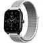 Ремінець нейлоновий на липучці BeWatch Xiaomi Amazfit BIP/GTS/GTR 20 мм Білий (1011311.1UW) - мініатюра 1