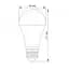 LED лампа VIDEX A65e 20W E27 4100K - мініатюра 3