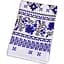Рушник вафельний MirSon №515 Waffle Blue ornament 50х30 см (2200006723554) - мініатюра 1