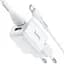 Зарядное устройство Hoco N8 Briar dual port charger set с кабелем Micro USB - 2USB белое - миниатюра 1