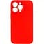 Чохол Silicone Case із захистом камери Full Apple iPhone 15 Pro Max Red - мініатюра 1