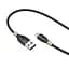 Кабель Hoco U92 Pisces Cable USB to MicroUSB 2,4A 1,2m Black - мініатюра 1