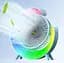 Настільний вентилятор безшумний з підсвічуванням RGB Fan Colorful Desktop 19030 блакитний - мініатюра 3