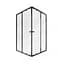 Душова кабіна Qtap Pisces BLA109-11SC5 90-105x90-105 см, скло Clear 5 мм без піддона, Чорний, Універсальна, прозорий - мініатюра 1