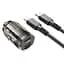 АЗУ Borofone BZ29B Outstanding PD36W (2USB-C) + кабель Type-C to Lightning - миниатюра 1