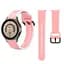 Ремешок для Samsung Galaxy Watch 4 Classic 42mm - розово-белый ширина крепления 20мм силикон размер L Watchbands Double Line (W12-8WB17999971) - миниатюра 5