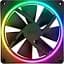 Вентилятор NZXT NZXT, F140RGB Duo - 140mm Dual-sided RGB Fan - Twin Pack (Black) (RF-D14DF-B1) - мініатюра 2