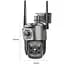 IP камера відеоспостереження RIAS SC03-4G Wi-Fi 2 об'єктива 4MP+4MP вулична з віддаленим доступом - мініатюра 3