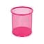 Склянка для ручок Leader 562001-Pink металева, кругла, 9,5х7,5см. - мініатюра 1