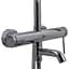 Душова система TOPAZ LOFT TLF 32102-H75-C хромована настінна для ванної з верхньою та ручною лійкою - мініатюра 4