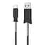 Кабель Hoco MicroUSB зарядний дата шнур дріт X24, 1 метр чорний - мініатюра 1