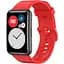 Ремешок DK для Huawei Watch Fit / Fit SE Silicone Sport Full Light Classic (red) - миниатюра 1