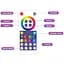 Модульный настінний світильник LED RGB 5V SAL-014B 9pcs Bluetooth USB with app White - мініатюра 6