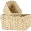 Кошик плетений МВМ My Home (MVM) TH-34 M 25х19х13 см бежевий (TH-34 M BEIGE) - мініатюра 3