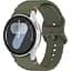 Ремінець для Samsung Galaxy Watch 4 40mm - темно-зелений ширина кріплення 20мм силікон Watchbands Seven Pro (W49-2WB13473481) - мініатюра 1