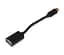 Кабель USB AF - Type-C, 10 см, чорний, Atcom (14716) - мініатюра 1