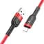 Кабель Hoco U117 з індикатором USB to Lightning 1.2 м червоний - мініатюра 1