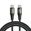 Кабель Joyroom S-A25 Light-Speed Series 100W Fast Charging Data Cable (Type-C to Type-C) 1.2 м чорний - мініатюра 1