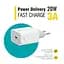 Мережевий зарядний пристрій Piko TC-PD201 (1USBx3A) White (1283126521447) - мініатюра 1