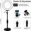 Кільцева USB RGBW LED лампа Puluz PKT3047B 6.2"+ настільне кріплення - мініатюра 3