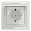 Розетка Schneider Electric ASFORA з кришкою IP44, біла (EPH3100321) - мініатюра 1