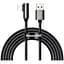 Дата кабель USB 2.0 AM to Lightning 2.0m CALCS 2.4A 90 Legend Series Elbow Black Baseus (CALCS-A01) - миниатюра 1