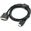 Кабель Atcom Dvi-D HDMI шнур адаптер 2 ферити 1.8 м чорний - мініатюра 1