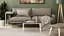 Стіл журнальний приставний Террі Комбо Ferrum-decor 345x662x440 Білий метал ДСП Венге Магія 16 мм (FRD-105553) - мініатюра 1