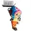 М'яка іграшка-брелок Tony Tony Chopper One Piece 12 см синя (MDL TC 12 04) - мініатюра 3
