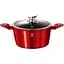Кастрюля с крышкой Berlinger Haus Metallic Line Burgundy Edition 4.1 л красная (BH 1257N) - миниатюра 1