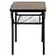 Складной стол Bo-Camp Garland 60x45 cm Black/Wood look (1404195) - миниатюра 4