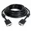 Кабель Vga 5 м папа-папа 1 ферит черный - миниатюра 1