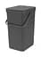 Ведро для мусора Brabantia Sort&Go, 16 л, темно-серый (109966) - миниатюра 3